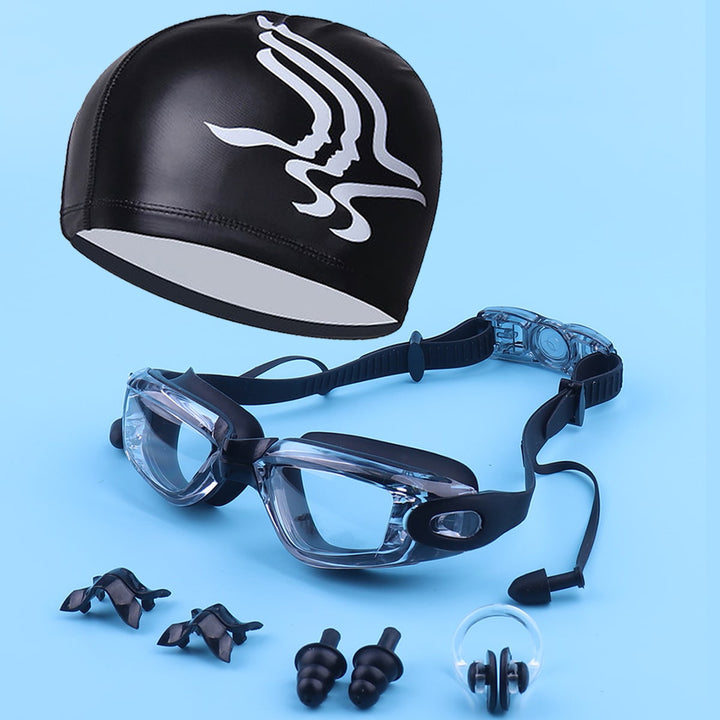 Professional swimming set with high-performance goggles and safety earplugs Bowlift