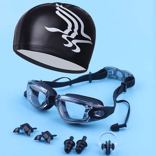 Professional swimming set with high-performance goggles and safety earplugs Bowlift