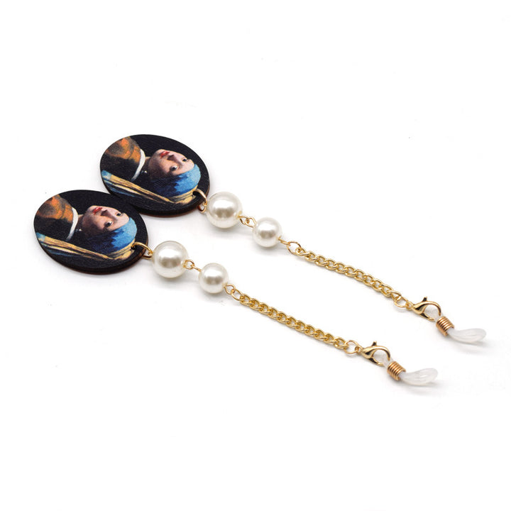 Artistic Drop Earrings with Pearl Accents Bowlift