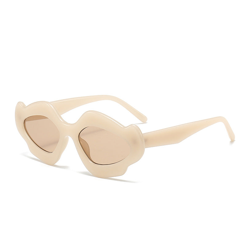 Women's fashionable sunglasses with unique flower frame Bowlift