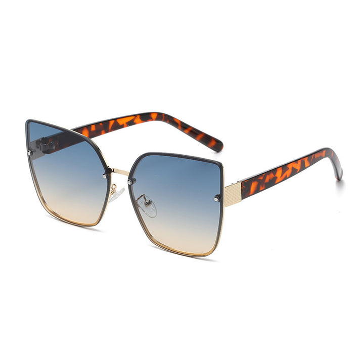 Ladies Oversized Sunglasses with Gradient Protection Bowlift
