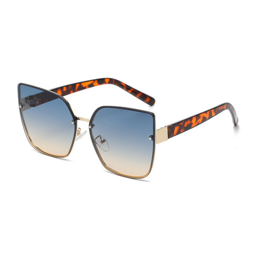 Ladies Oversized Sunglasses with Gradient Protection Bowlift
