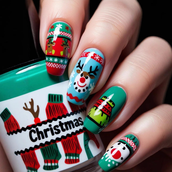 Christmas Art Nails Bowlift