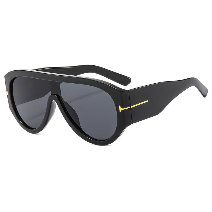 Bold Shield Sunglasses with Statement Design Bowlift