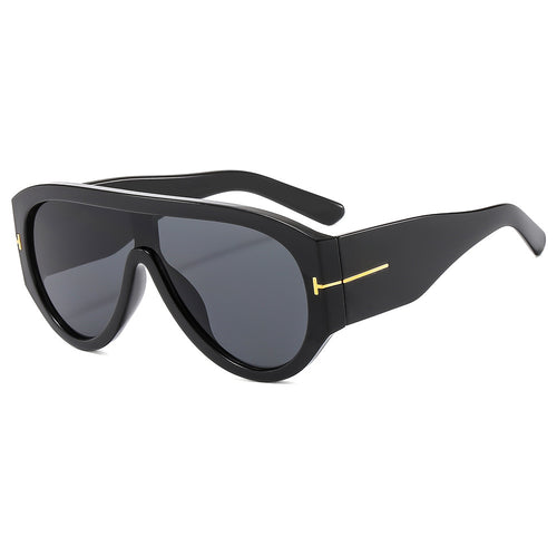 Bold Shield Sunglasses with Statement Design Bowlift