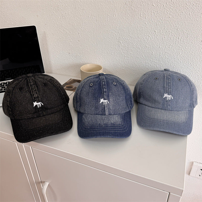 Men's Casual Graphic Denim Baseball Cap Bowlift