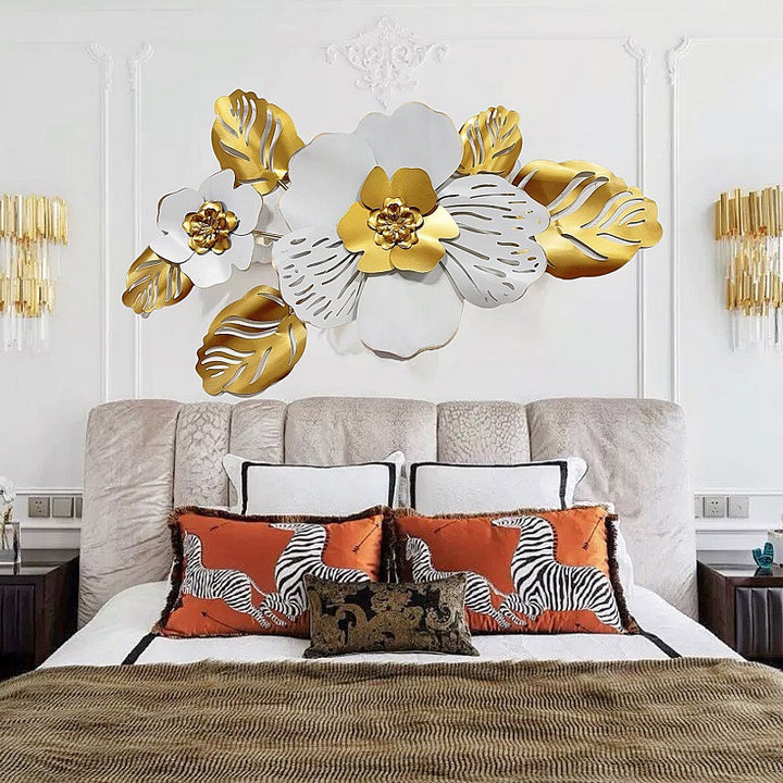 Floral Metal Wall Art Sculpture Bowlift