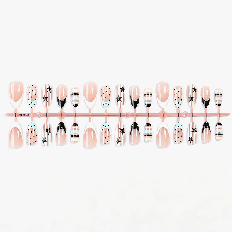 Creative Nail Art Set with Unique Geometric and Colorful Designs Bowlift