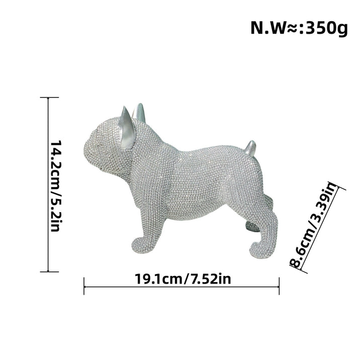 Decorative French Bulldog Sculpture Bowlift