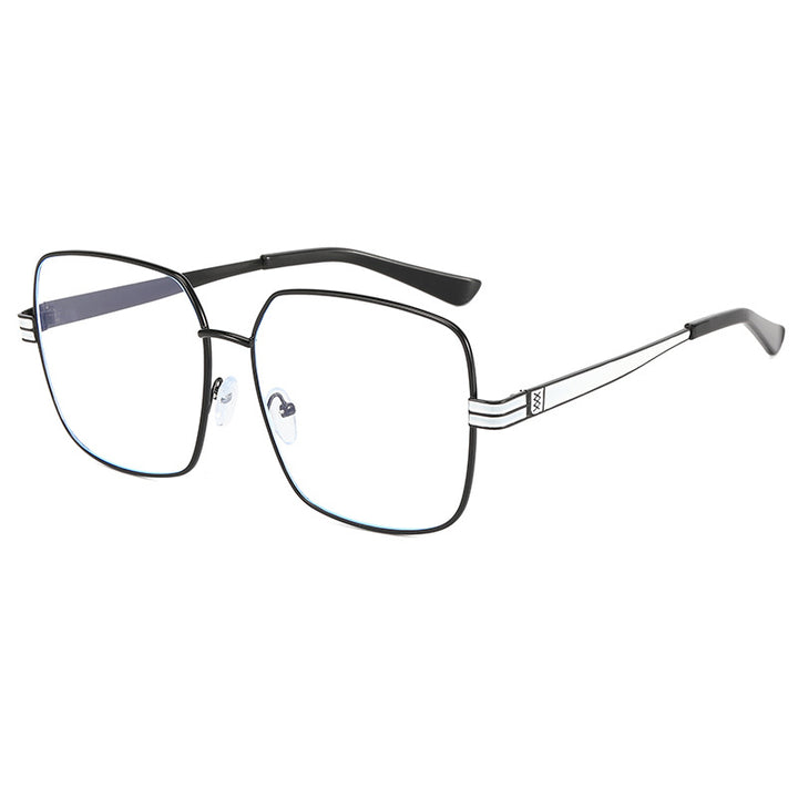 Women's fashionable square glasses with delicate metal frame Bowlift