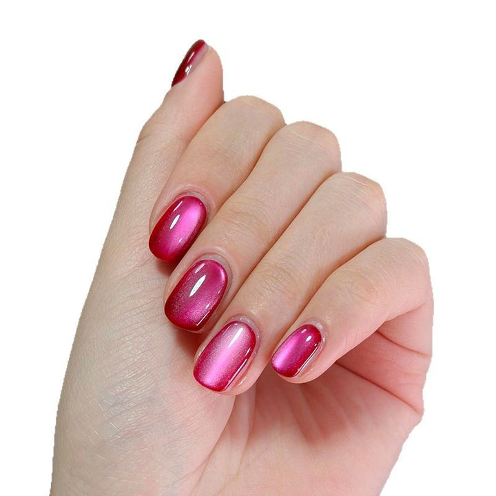 Gradient Glossy Press-On Nail Set Bowlift