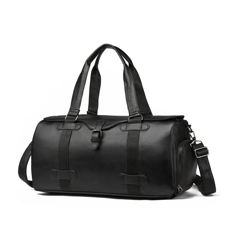 Premium Leather Travel Duffel Bag Bowlift