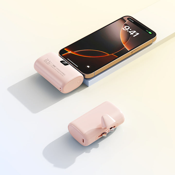 Portable power bank with integrated charger Bowlift