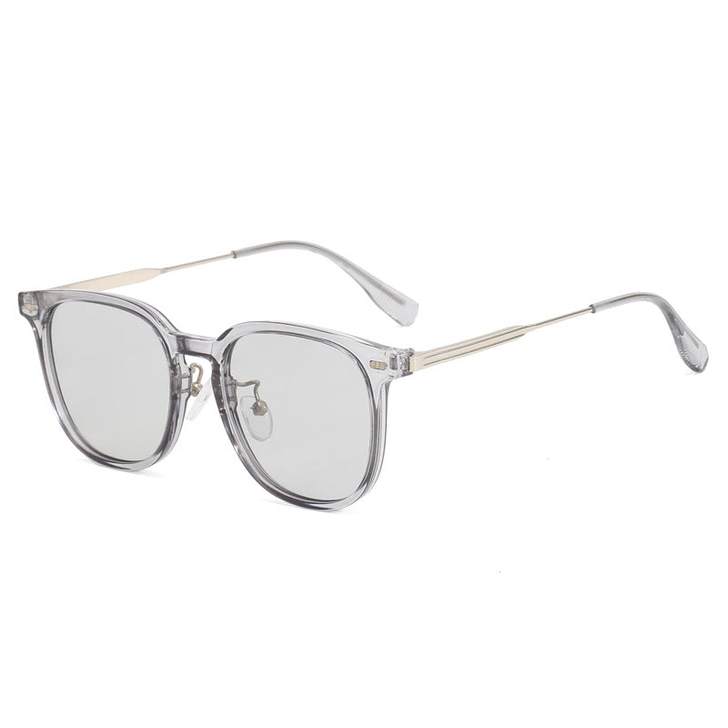 Women's clear rectangular glasses with delicate metal frame Bowlift