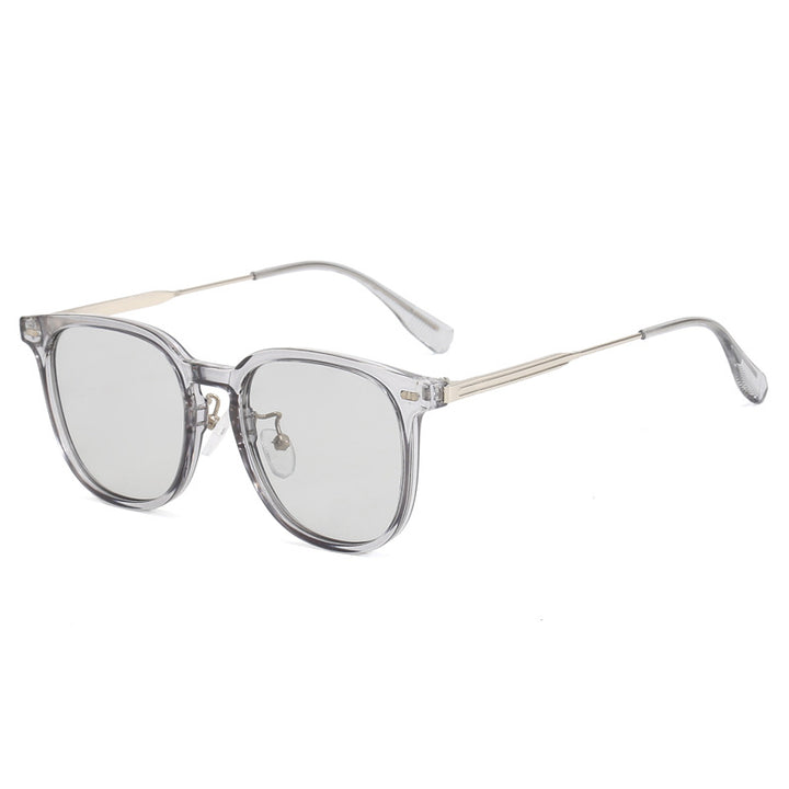 Women's clear rectangular glasses with delicate metal frame Bowlift