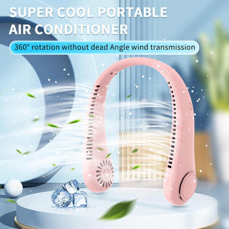 Ladies Portable Neck Fan with Ergonomic Design Bowlift