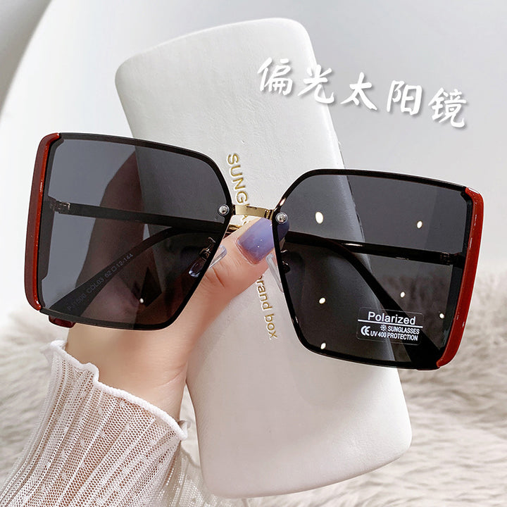 Women's oversized square sunglasses with polarized lenses Bowlift