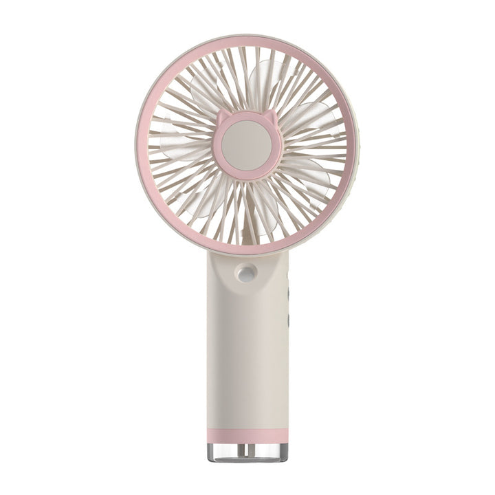 Ladies Portable Hand Fan with Cat Ears Bowlift