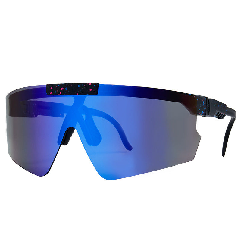 Unisex Futuristic Oversized Shield Sunglasses Bowlift