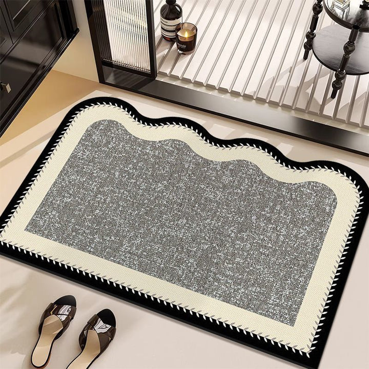 Decorative Scalloped Edge Area Rug