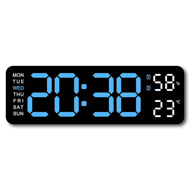 Digital alarm clock with room temperature and humidity display Bowlift