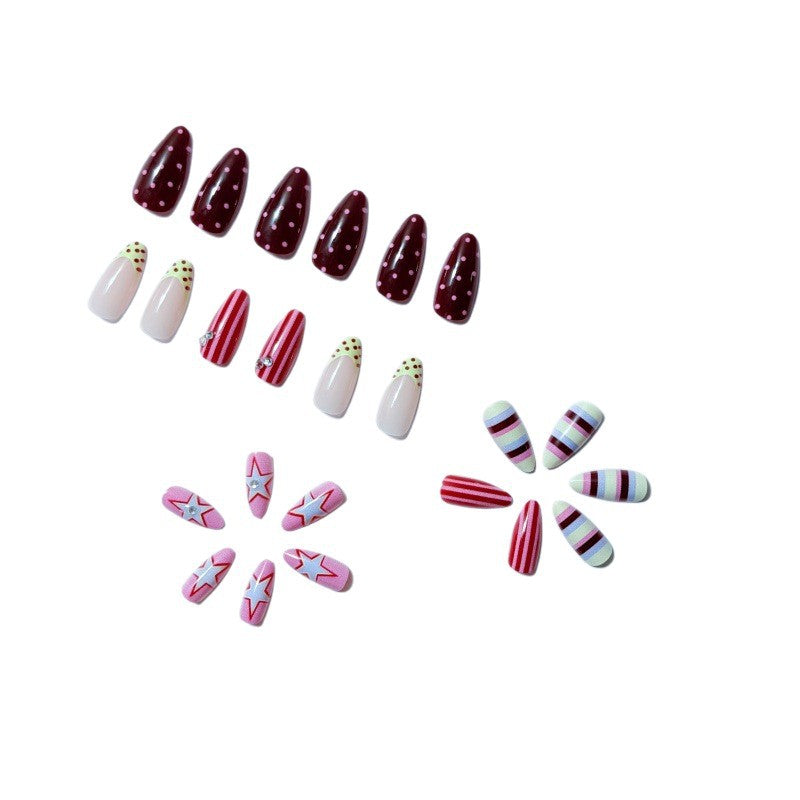 Artful Nail Set with Festive Patterns Bowlift