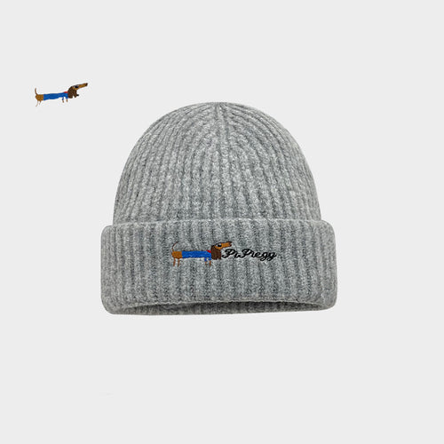 Knitted Dog-Themed Beanie