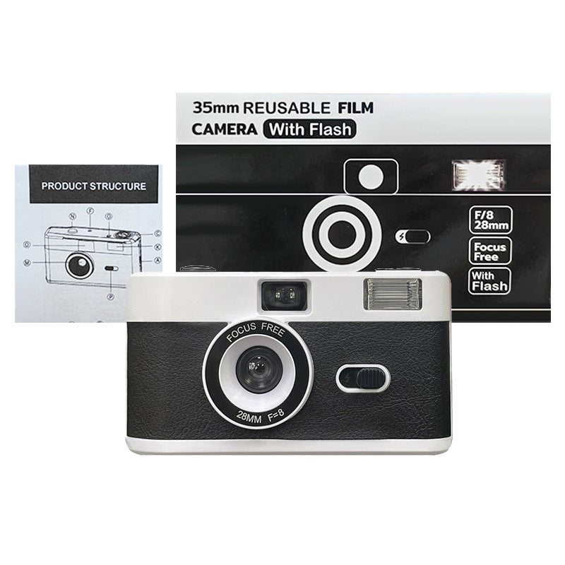 35mm Reusable Film Camera with Flash Bowlift