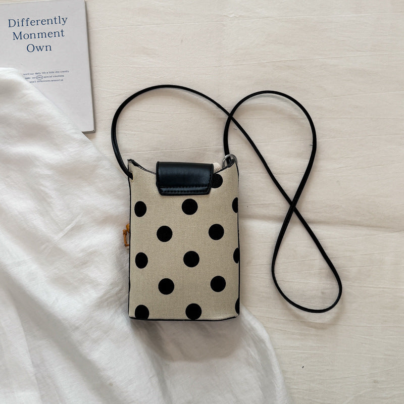 WoPlayful Polka Dot Crossbody Bag Bowlift
