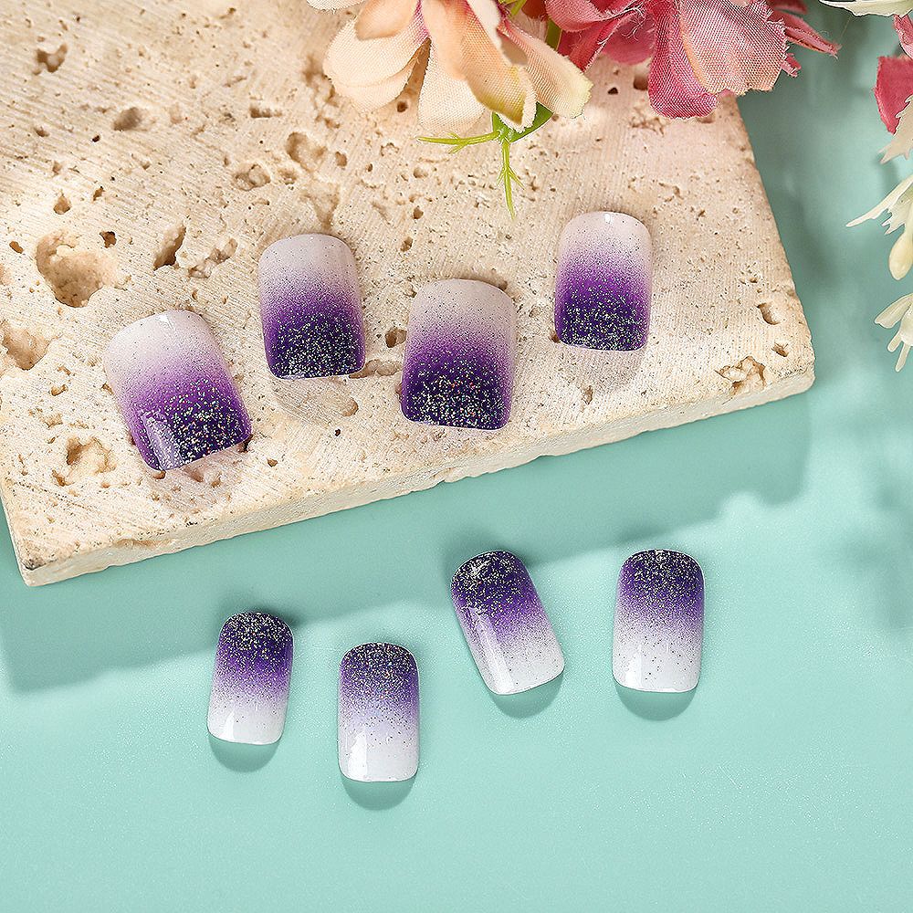 Ombre Glitter Nail Tips Bowlift