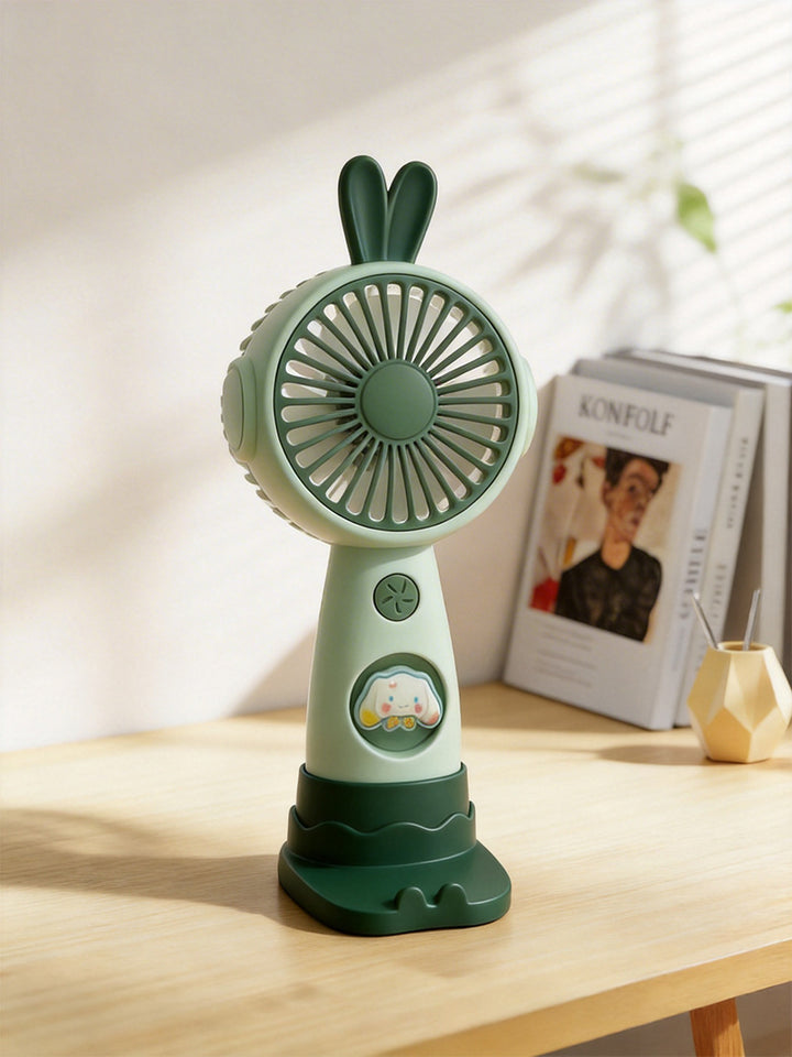 Cute Bunny-Themed Mini Handheld Fan Bowlift