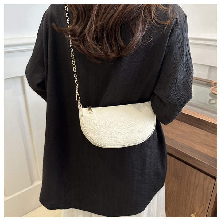 Minimalist Half-Moon Crossbody Bag Bowlift