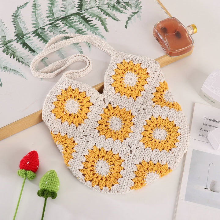 Handmade Crocheted Shoulder Bag Bowlift