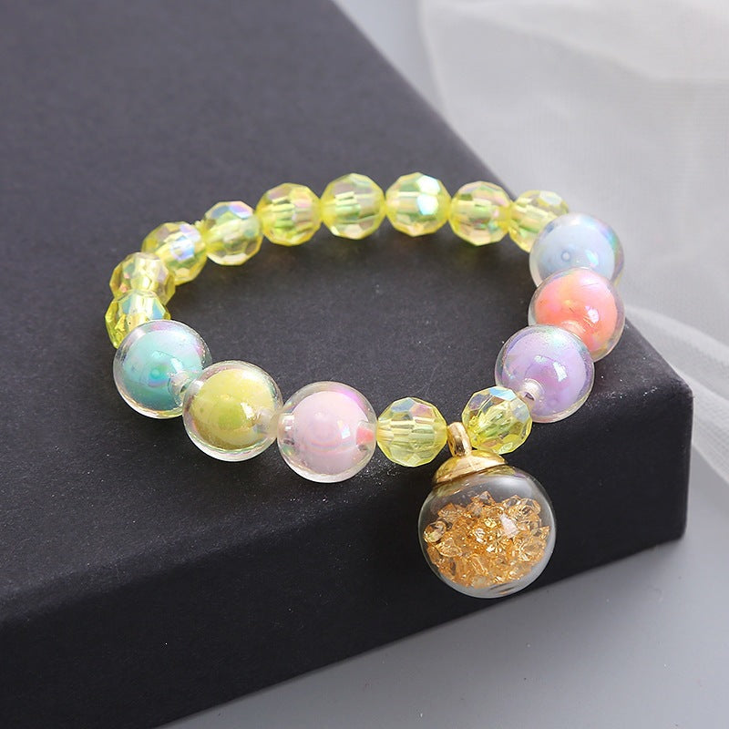 Bracelet Made of Colorful Glass Beads Bowlift