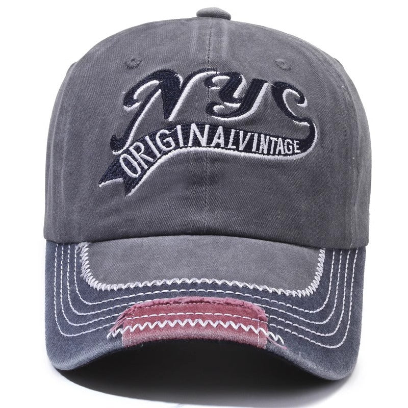 Men's Embroidered Vintage Cap Bowlift