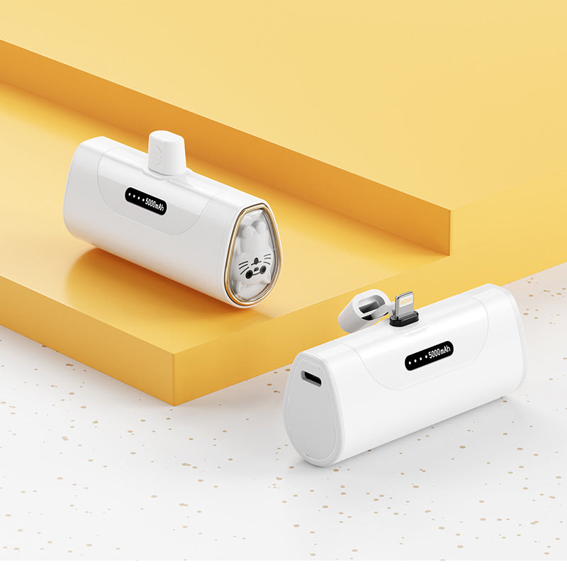 Funny power bank with integrated animal figure Bowlift