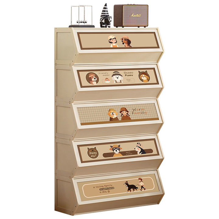 Storage unit with retractable front and friendly design Bowlift