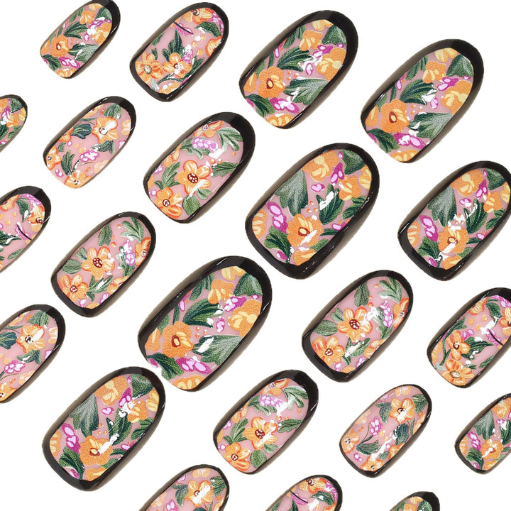 Seasonal Themed Press-On Nail Art Set Bowlift