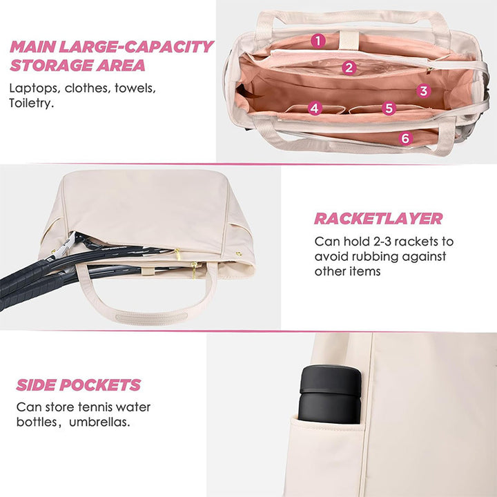 Sporty Tennis Tote Bag Bowlift