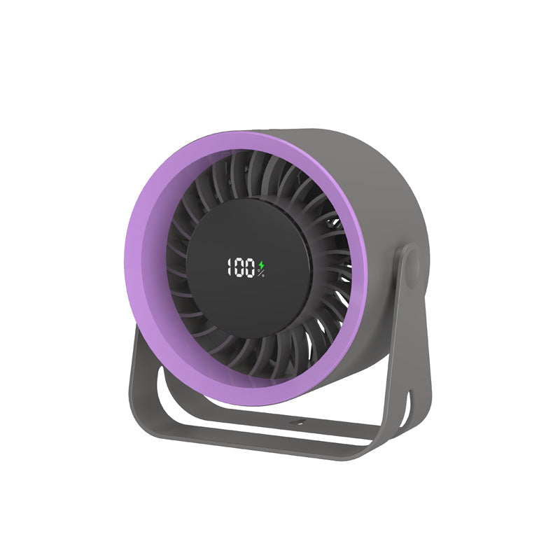 Unisex portable USB fan with integrated battery and LED battery indicator Bowlift