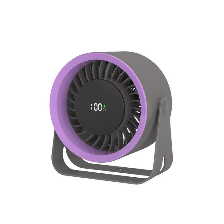 Unisex portable USB fan with integrated battery and LED battery indicator Bowlift