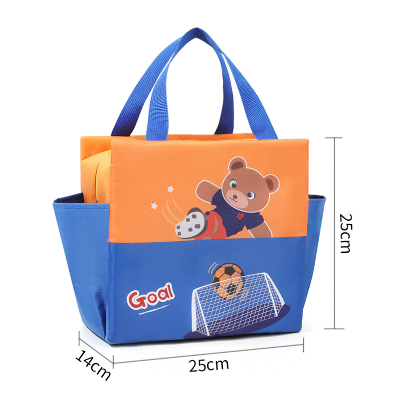 Fun Soccer-Themed Insulated Lunch Tote Bowlift