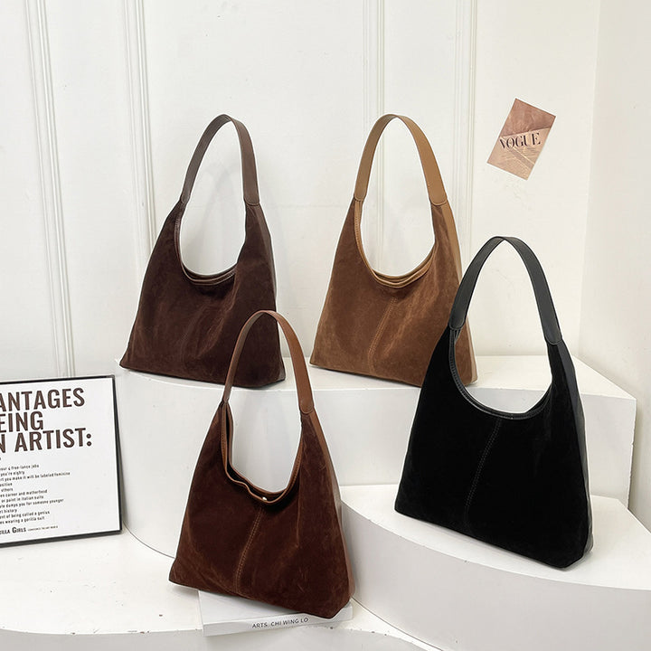 Suede Casual Hobo Bag Bowlift