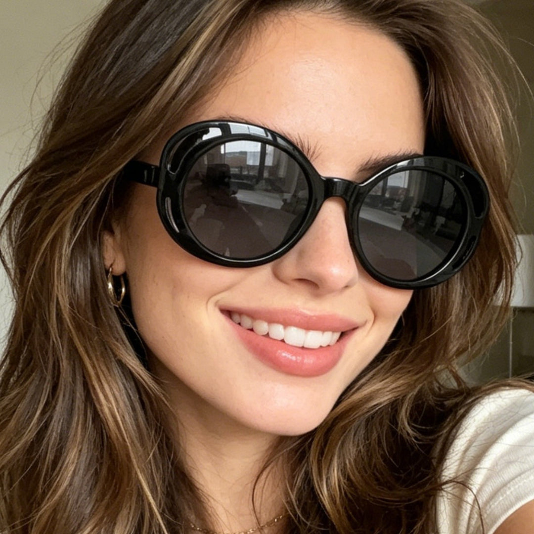 Women's fashionable sunglasses with comfortable, round design Bowlift