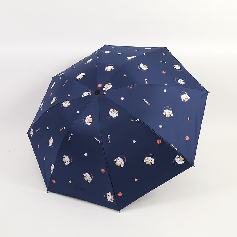 Women's Folding Umbrella with Fun Animal Design Bowlift