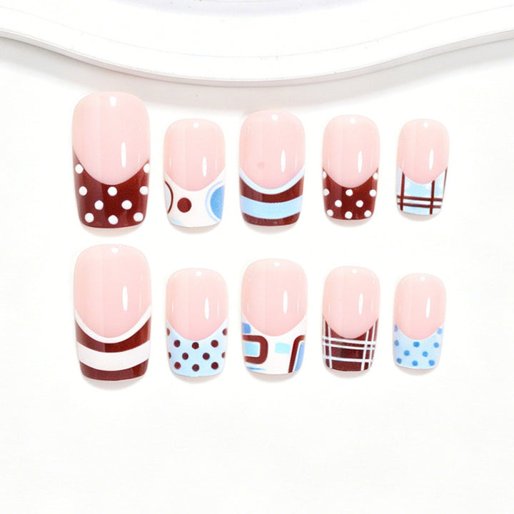 Artistic French Tip Nail Design Bowlift 1788858466