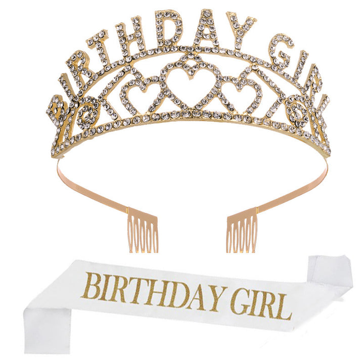 Ladies Glittering Birthday Crown Bowlift