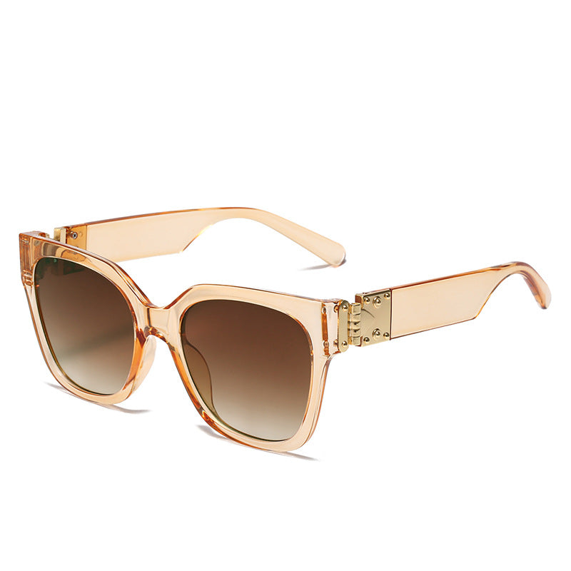 Women's elegant oversized sunglasses with luxurious metal accent Bowlift