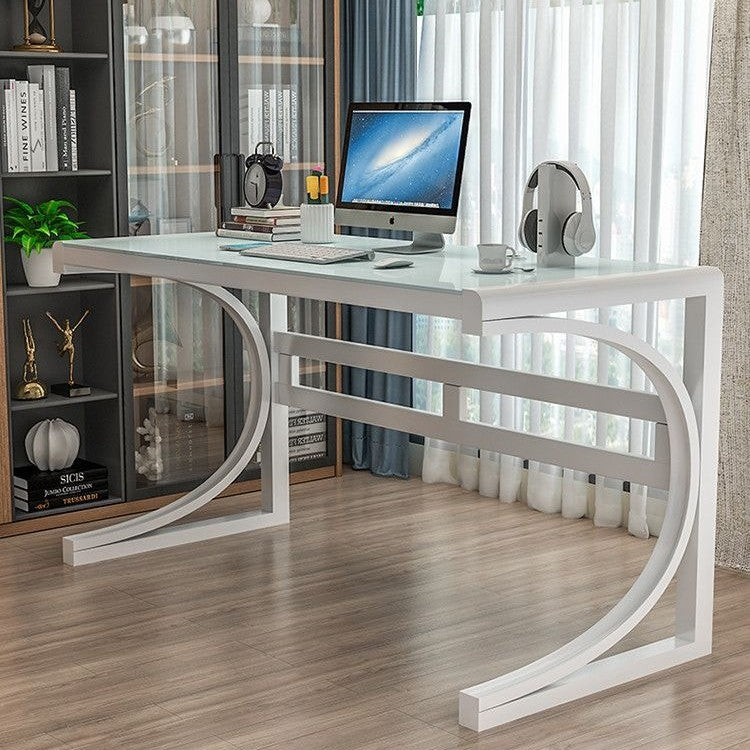 Modern Glass Desk Bowlift