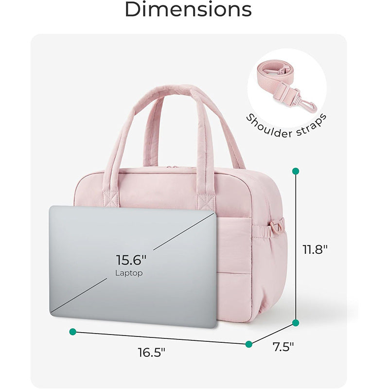 Multifunctional Travel Bag with Padded Interior and Removable Shoulder Straps Bowlift